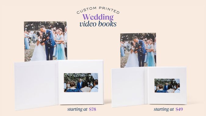 Custom weeding Heriloom video books