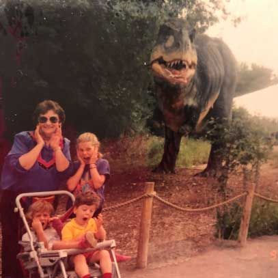 Us with Grandma Fran at Disneyland